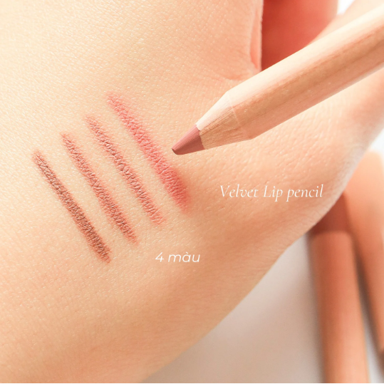 Chì Kẻ Viền Môi Clio Velvet Lip Pencil Kèm Gọt Chì Tặng Kèm Đồ Gọt 1.45g