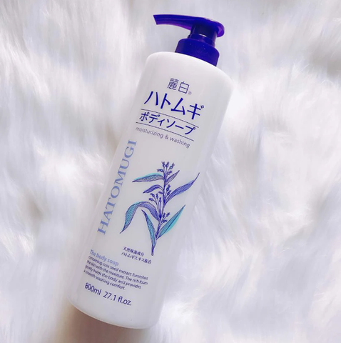 Sữa Tắm Dưỡng Ẩm Ý Dĩ  Hatomugi Moisturizing & Washing The Body Soap 800ml