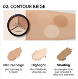 [HỘP TRÒN] Che Khuyết Điểm The Saem Cover Perfection Triple Pot Concealer