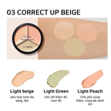 [HỘP TRÒN] Che Khuyết Điểm The Saem Cover Perfection Triple Pot Concealer
