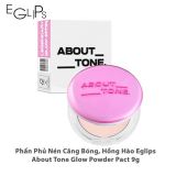 Phấn Phủ Nén Hàn Quốc Eglips About Tone Blur Powder Pact 8g Mẫu Mới [Đen 01- 02- Trắng- Hồng]