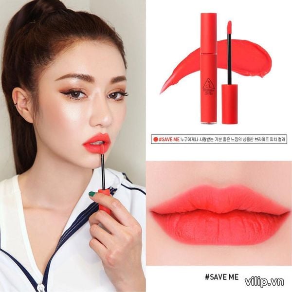Son kem Lì 3ce Velvet Lip Tint 4g Mẫu Mới- Definition- Bitter Hour- Walk N Talk- Like Gentle- Cashmere Nude