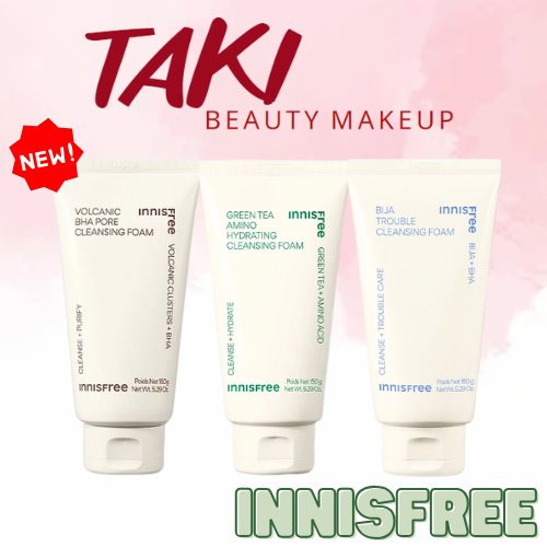Sữa Rửa Mặt Innisfree Green Tea Hydrating Amino Acid -  Bija Trouble - Volcanic Pore BHA Cleansing Foam 30g - 150g