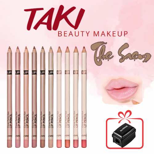 [KÈM ĐỒ GỌT] Chì Kẻ Viền Môi The Saem Cover Perfection Lip Pencil 2g