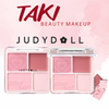  Phấn Má Hồng Và Phấn Bắt Sáng 4 Ô Judydoll Blush Highlighter Palette 9g 