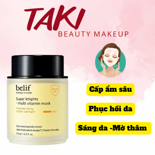 Mặt Nạ Ngủ Belif Super Knights Multi Vitamin Mask 75ml dưỡng sáng da