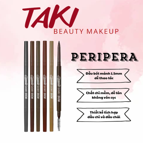 Chì Mày 2 Đầu Ink Peripera Speedy Skinny Brow