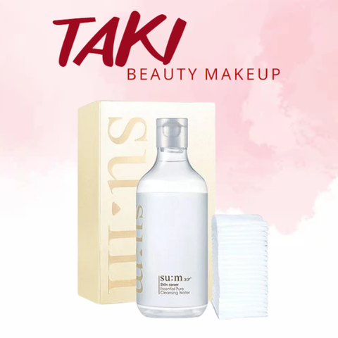 [ Tem LG ] Nước Tẩy Trang Dịu Nhẹ SUM37 Skin Saver Essential Pure Cleansing Water 400ml + tặng bông tẩy trang 40 miếng