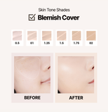 Kem Che Khuyết Điểm The Saem Cover Perfection Tip Concealer SPF28 PA++ 6.5g [mua 2 CKĐ tặng 1 mút mini] 