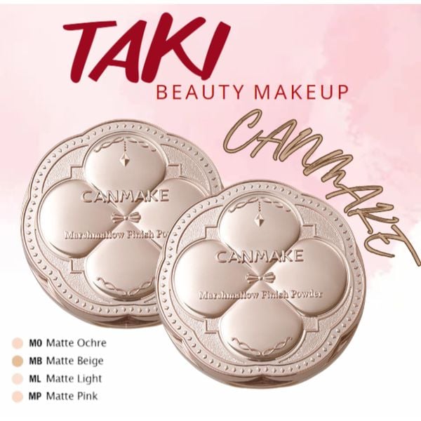 Phấn Phủ Canmake Marshmallow Finish Powder Kiềm Dầu 10g [MP- MO- MB- ML]