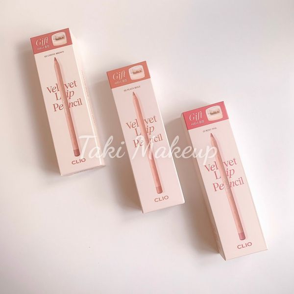 Chì Kẻ Viền Môi Clio Velvet Lip Pencil Kèm Gọt Chì Tặng Kèm Đồ Gọt 1.45g