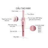 (1ĐỔI 1 BẢO HÀNH 12 THÁNG )Máy Uốn Tóc Halio Tự Xoay 360 Độ Ion Âm Màu Rose Gold