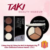  Bảng Tạo Khối Và Highlight City Color Colletction Contour Palette Contour Bronze Highlight (3 Ô) 