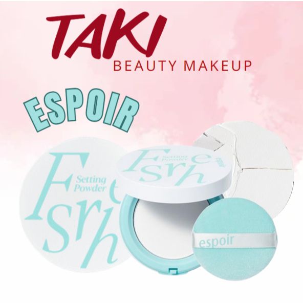 Phấn Phủ Kiềm Dầu Espoir Fresh Setting Powder Chữ Xanh (Mẫu Mới)