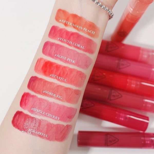 Son Kem 3ce Syrup Layering Tint 4.7g Stayful- Alive Pink- Grapeful- Single Cherry