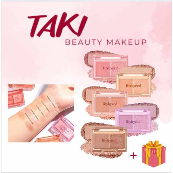 Màu Mắt Lilybyred 2 Ô Little Bitty Moment Eye Shadow  Nhỏ Ngọn Tiện Dụng [01 02 03 04 05]