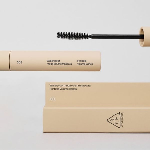 Mascara 3ce Waterproof Mega Volume Mascara Black- Xám