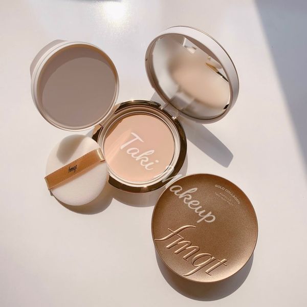 Phấn Nén Gold Collagen The Face Shop fmgt Ampoule Two Way Pact spf 30 (201- 203)