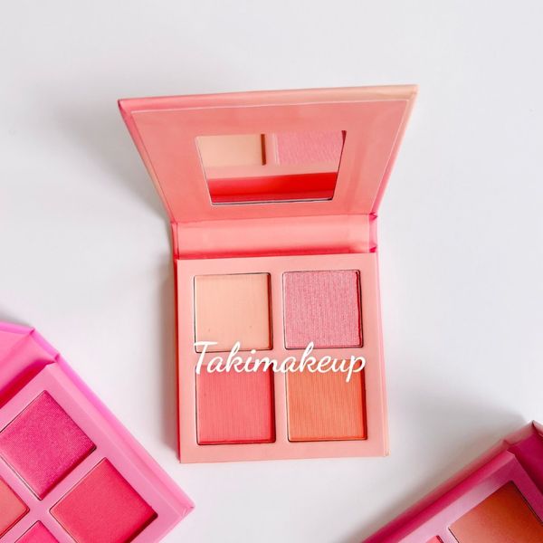 Bảng Phấn Má 4 Ô Revolution Blush Palette Makeup Obsession [Strawberry Dreams- Sweet Like A Peach-  Pink Rosé]