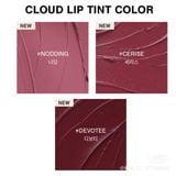  Son 3ce Cloud Lip Tint 4g Vỏ Nhám- Active Lady- Immanence- Neeful- Macaron Red 