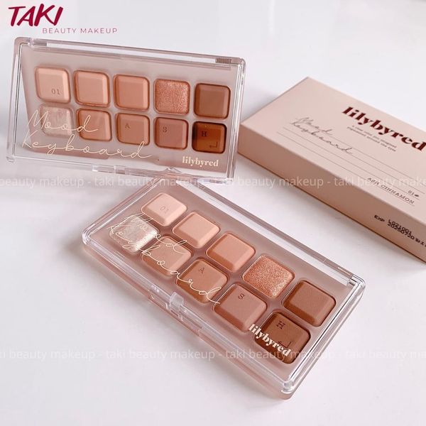 Bảng Phấn Mắt 2 Ô - 10 Ô Lilybyred Mood Keyboard Palette [01 - 02 - 03 - 04 - 05- 06- 07- 08]- Màu Mắt Lilybyred