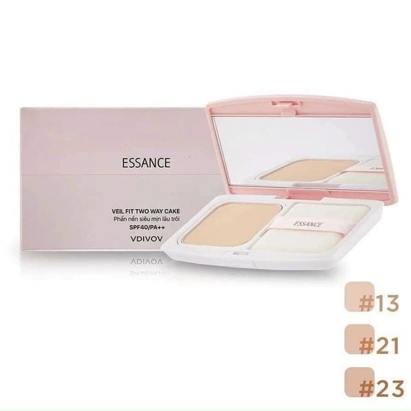 Phấn Nền Siêu Mịn Lâu Trôi Essance Veil Fit Two Way Cake Vdivov Spf40/Pa++ 7G [13- 21]