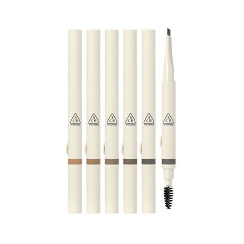 Chì Mày 2 Đầu 3ce Easy Brow Designing Pencil [Ebony - Deep Brown - Light Blonde - Brownie Brown - Soft Ash Brown ]