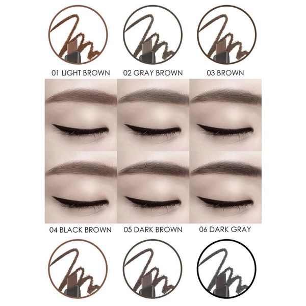 Chì Kẻ Mày 2 Đầu THE FACE SHOP TFS Designing Eyebrow Pencil 0.3g [02- 03- 04- 05- 06]