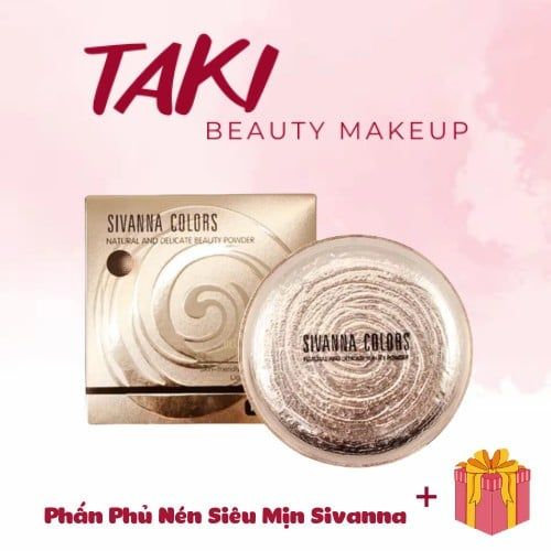 [Auth] Phấn Phủ Nén Siêu Mịn Sivanna Natural And Delicate Beauty Powder Ultra Foudation HF689