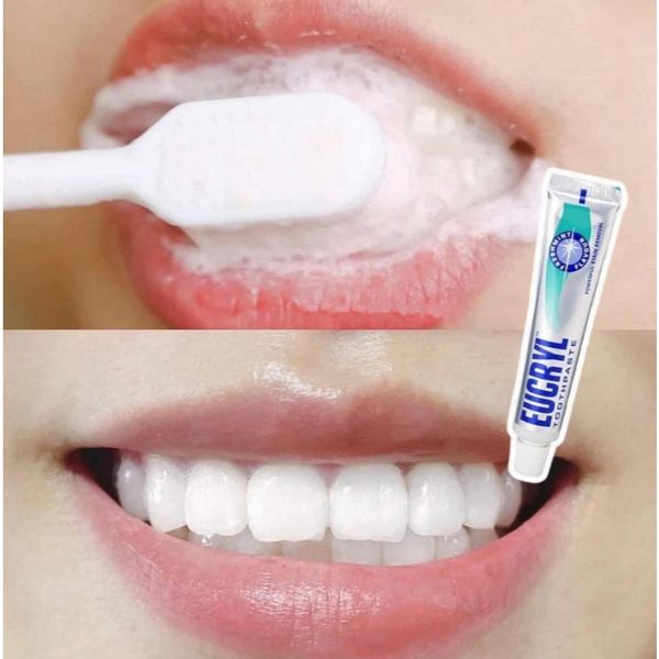 [ Thanh Lý ] Kem Đánh Răng Và Bột Làm Trắng Răng Eucryl Toothpowder Hương Bạc Hà
