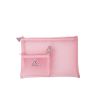 Túi 3CE Dạng Lưới Đựng Mỹ Phẩm Tiện Dụng Xinh Xắn 22x15x1cm Mesh Pouch + Pink Rumour [Đen- Hồng]