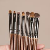  [Cọ Lẻ Đủ Loại] Cọ Trang Điểm Lông Thú Thân Gỗ Lớn- Nhỏ [Khối - Má Hồng - Môi - Mắt] 