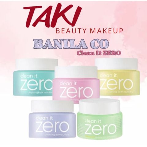 Sáp Tẩy Trang Banila Clean It Zero Cleansing Balm Original 50ml Hồng - Xanh lá