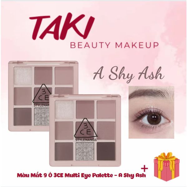 [MÀU MỚI] Màu Mắt 9 Ô 3CE Multi Eye Color Palette - A Shy Ash