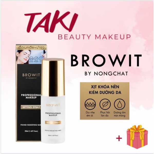 Xịt Khóa Nền Browit Nongchat Professional Makeup Setting Spray Cố Định Lớp Trang Điểm 50ml