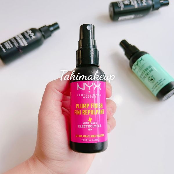 Xịt Khóa Nền Giữ Make Up Lâu Trôi Nyx Matte Finish Setting Spray Matte 60ml [Hồng- Xanh- Đen]