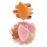 Tổng Hợp Mút Tán Phấn Phủ & Nền Real Techniques Miracle Powder (Set 2 Cái- Cam- Hồng)