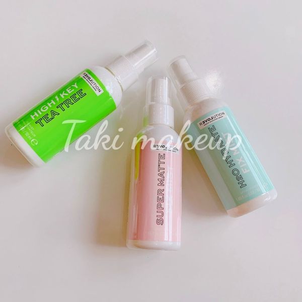 Xịt Khoáng Revolution Makeup Fix Mist 50ml [Xanh Lá- Hồng- Xanh Dương]