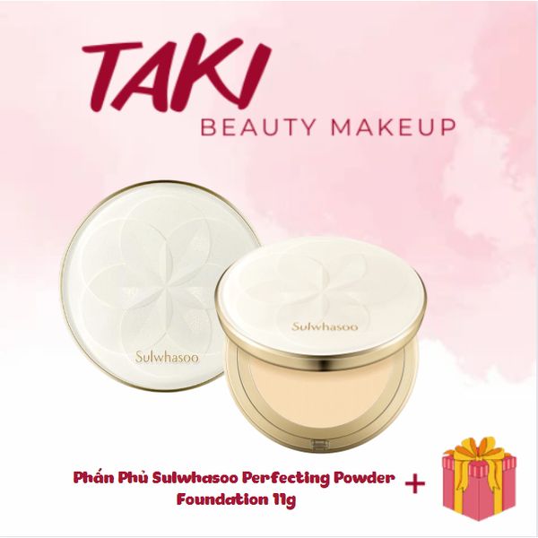 Phấn Phủ Nén Sulwhasoo Perfecting Powder Foundation 11g Dưỡng Trắng Chống Lão Hóa, Cho Làn Da Căng Mịn
