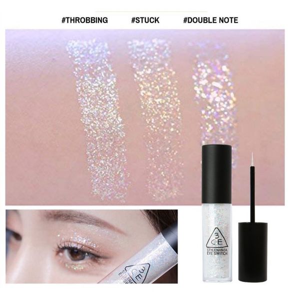 Nhũ Mắt Lấp Lánh 3CE Eye Switch Petal - Dalsegno - stuck- Double Note - Throbing - PINK SHEEN- ICY WHITE- STARRY BLUE