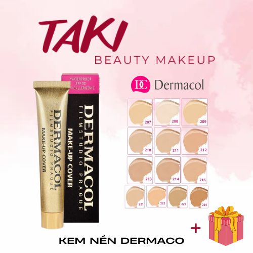 [Hàng CÔNG TY] Kem Nền, Kem Che Khuyết Điểm, Che Hình Xăm Dermacol Lâu Trôi, Hàng Chính Hãng