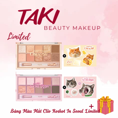 [Phiên Bản Giới Hạn] Bảng Phấn Mắt 10 Ô Clio Pro Eye Palette ( Mèo )