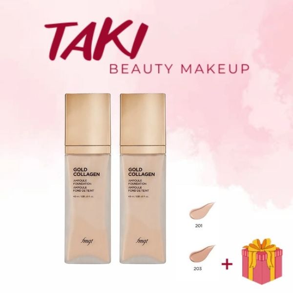 Kem nền chống nắng Gold Collagen Ampoule Sun BB SPF50 PA+++ fmgt The Face Shop (40ml)