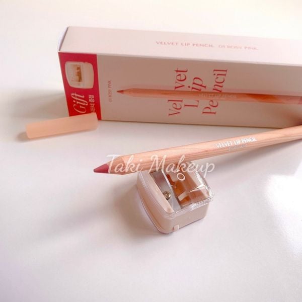 Chì Kẻ Viền Môi Clio Velvet Lip Pencil Kèm Gọt Chì Tặng Kèm Đồ Gọt 1.45g