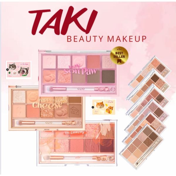 Bảng Phấn Mắt 10 Ô Clio Pro Eye Palette [08- 09- 11-12- 13-15-16- 17]
