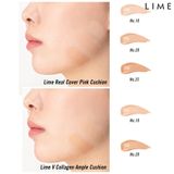  Phấn Nước Lime - Phấn Nước Kiềm Dầu,Che Phủ Tốt Lime Real Cover Pink + V Collagen Ample Cushion SPF50+ PA+++(10- 20) 