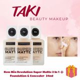  Kem Nền Revolution Super Matte 2 In 1 Foundation & Concealer F3 24ml 