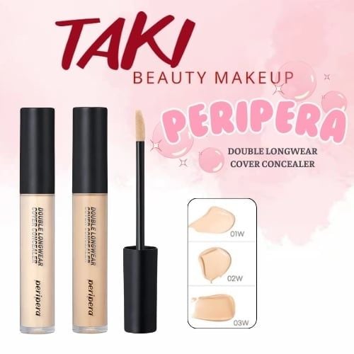 Kem Che Khuyết Điểm Ink Peripera Double Longwwear Cover Concealar 5.5g Peripera