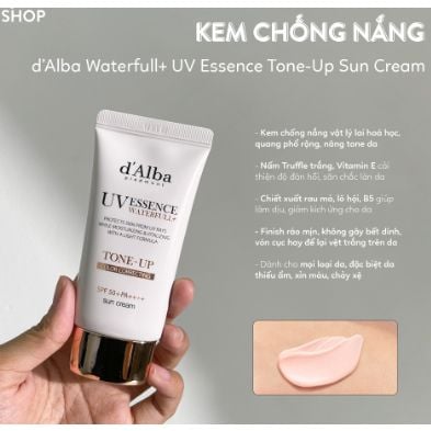 Kem Chống Nắng d'Alba Waterfull Tone-Up Sun Cream SPF50 50ml