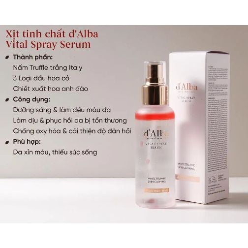 Serum Dạng Xịt d'Alba First Spray Serum 50ml - 100ml